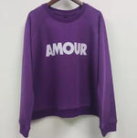 Sunset CoralCotton Womens Sweatshirt