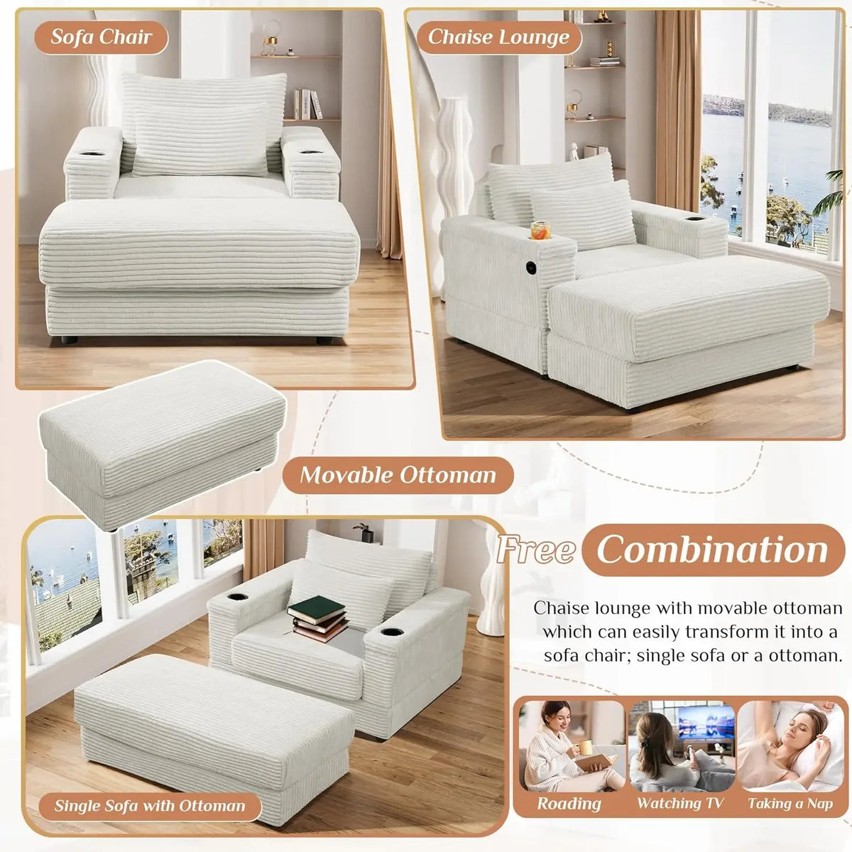 Twilight Mist Calm Cotton Lounge