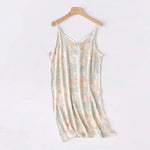 Moss Blossom Viscose Womens Lounge Nightgown