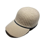 Embellished Wool Baseball Caps Women Men Knitted Hat