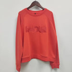 Earthy Maple Loose Womens Sweatshirts Cotton