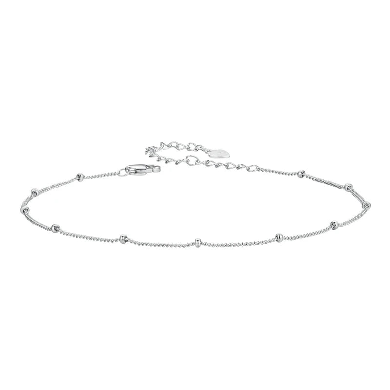 Silver Stream Womens 925 Sterling Silver Anklet