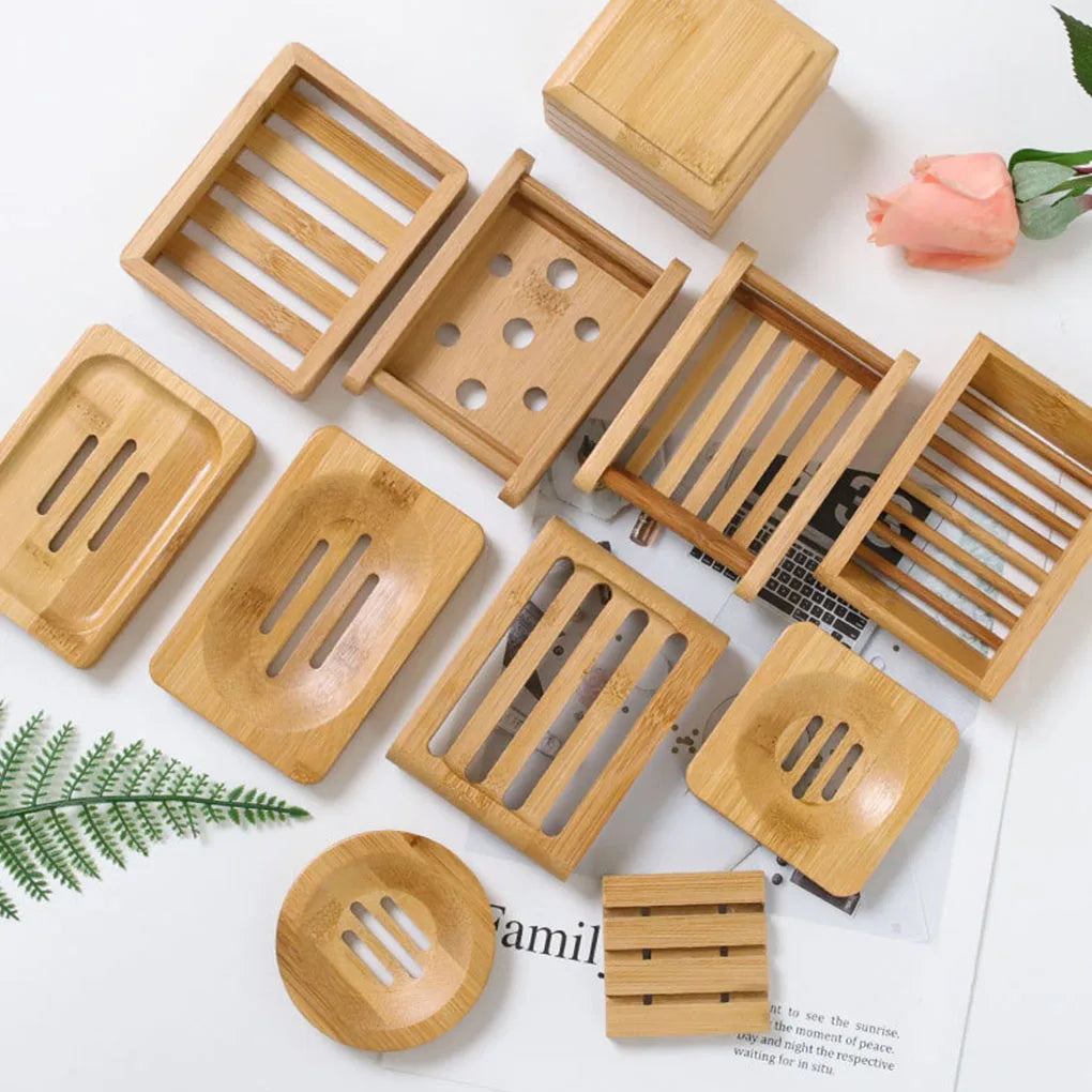 Spring Clean Moisture Proof Bamboo Soap Dish