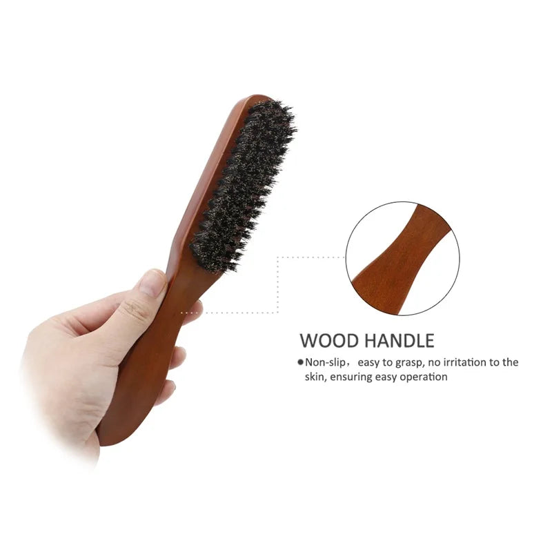 Azure Forest Tranquil Wooden Mens Beard Brush