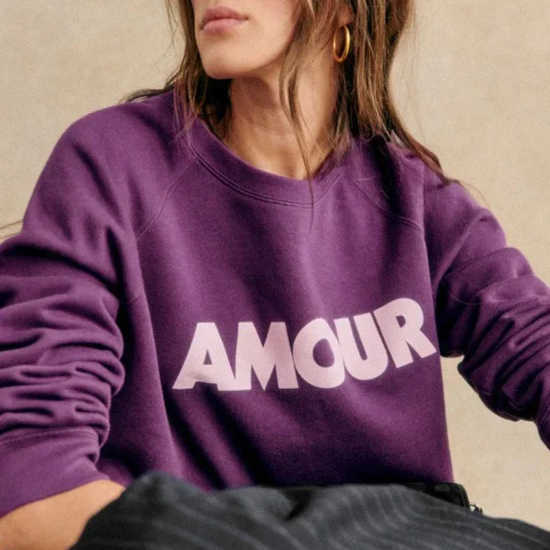 Plum Dusk 100% Cotton Womens Sweatshirt