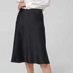 Velvet Soft Solid 19MM Mulberry Silk Womens Skirt
