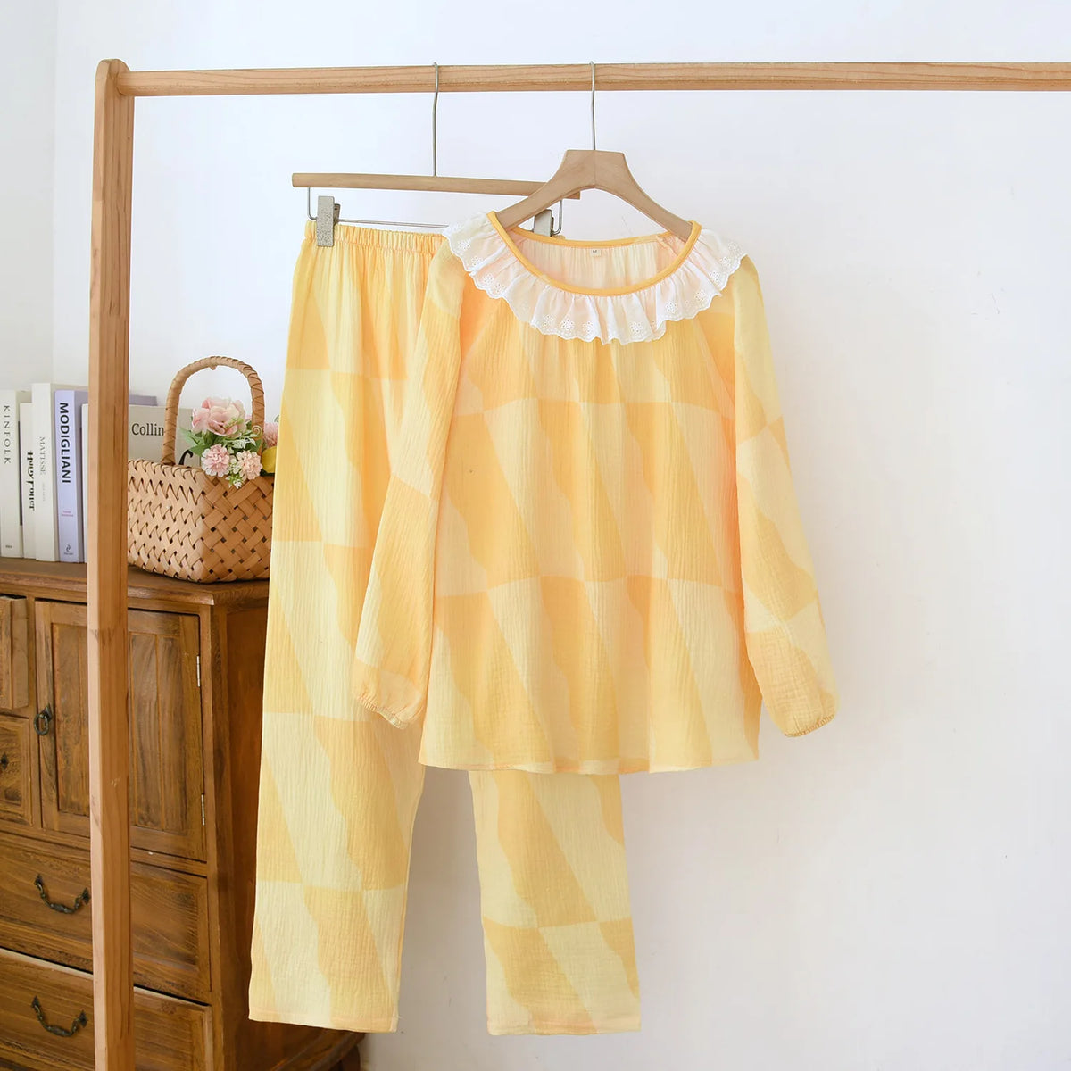 Sunrise Bloom Cotton Womens Pajamas