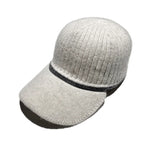 Embellished Wool Baseball Caps Women Men Knitted Hat