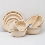 Crimson Dawn Blush Eco-Friendly Wood Disposable Plates