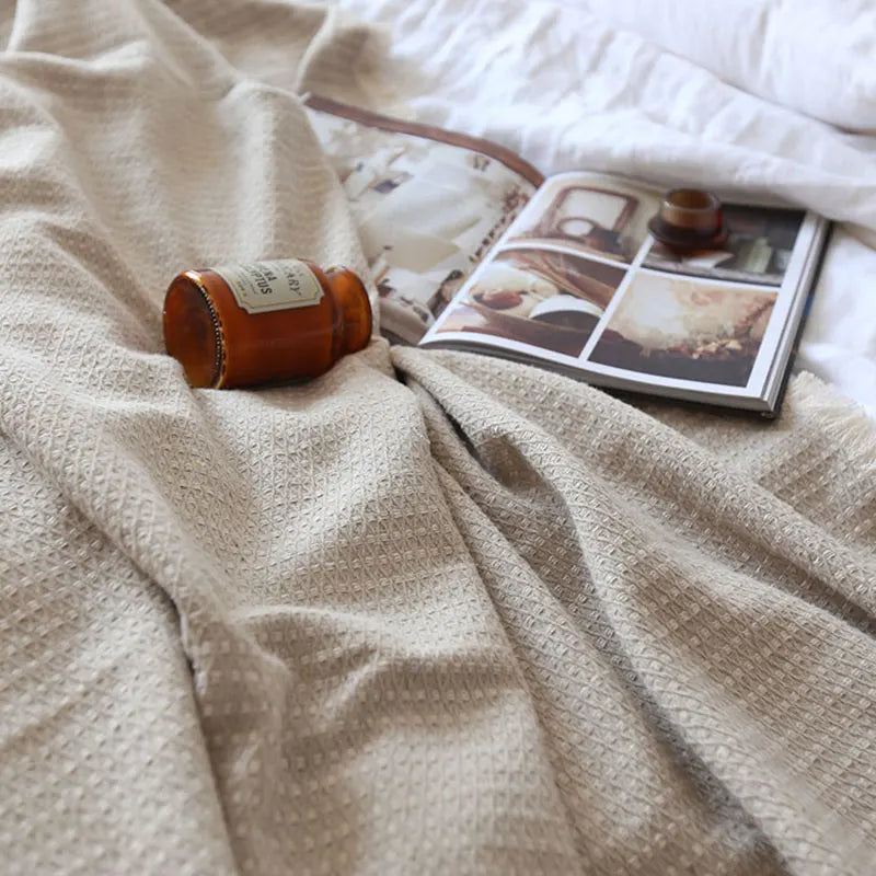 Sand Dune 100% Cotton Throw Blanket