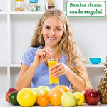 Azure Mist Reusable Bamboo Straws