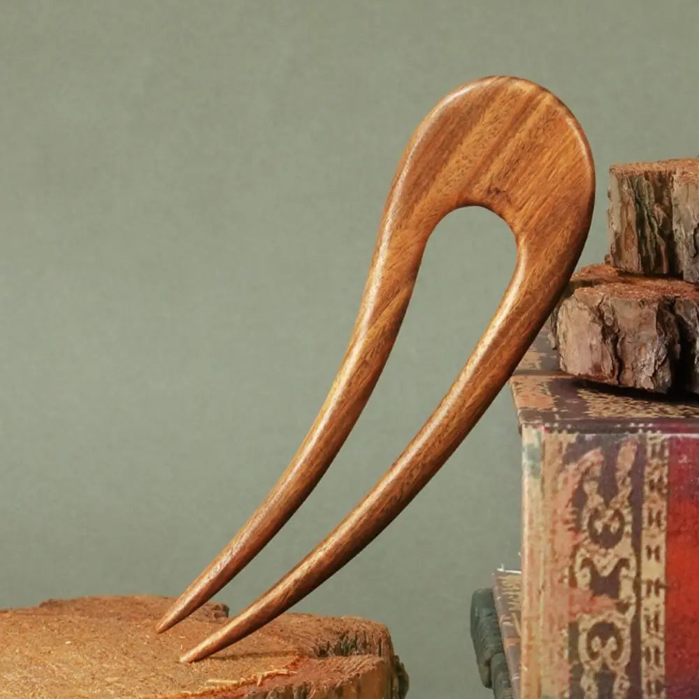 Ebony Mahogany Wooden Styling Accessory Hair Stick