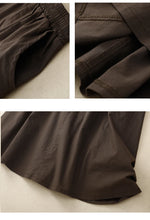 Fern Moss Cotton Linen Womens Skirt