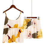 Peony Bloom Womens Viscose Pajama Set