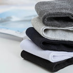 Navy Breeze 5Pcs Athletic Organic Cotton Mens Socks