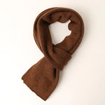 Red Berries Knit 100% Cashmere Womens Scarf