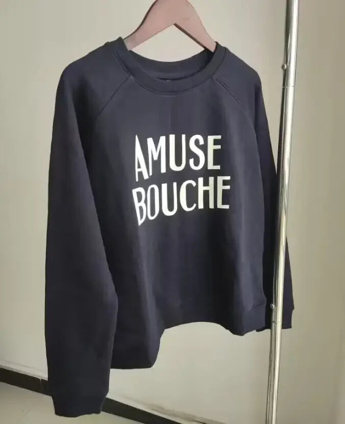 Earthy Maple Loose Womens Sweatshirts Cotton