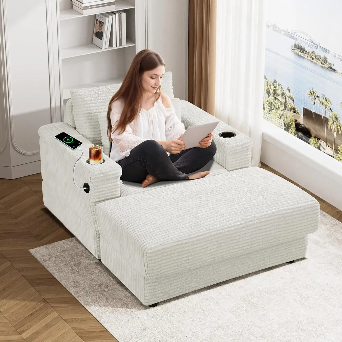 Twilight Mist Calm Cotton Lounge