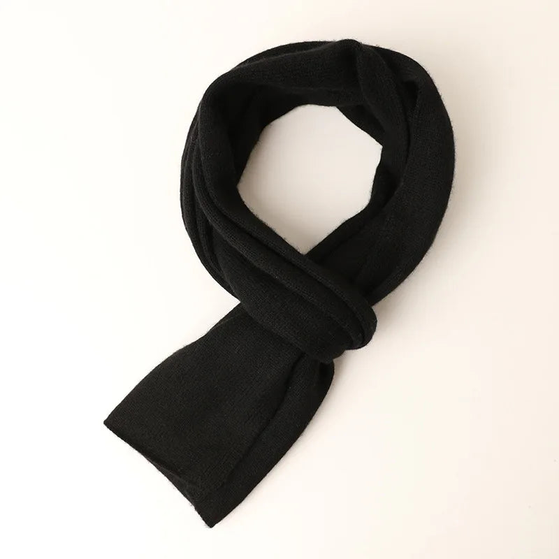 Red Berries Knit 100% Cashmere Womens Scarf