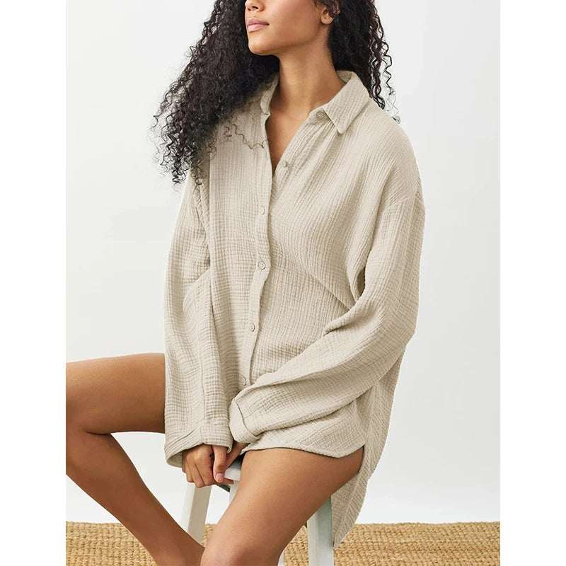 Rosewood Dusk 100% Cotton Womens Blouse