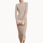Tawny Horizon Knit Sweater 100% Cashmere Womens Dress