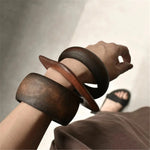 Gentle Blossom Fashion Wood Womens Bangles