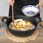 Azure Mist Untreated Cast Iron Wok Frying Pan