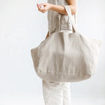 Natural Grain Casual Linen Womens Handbag