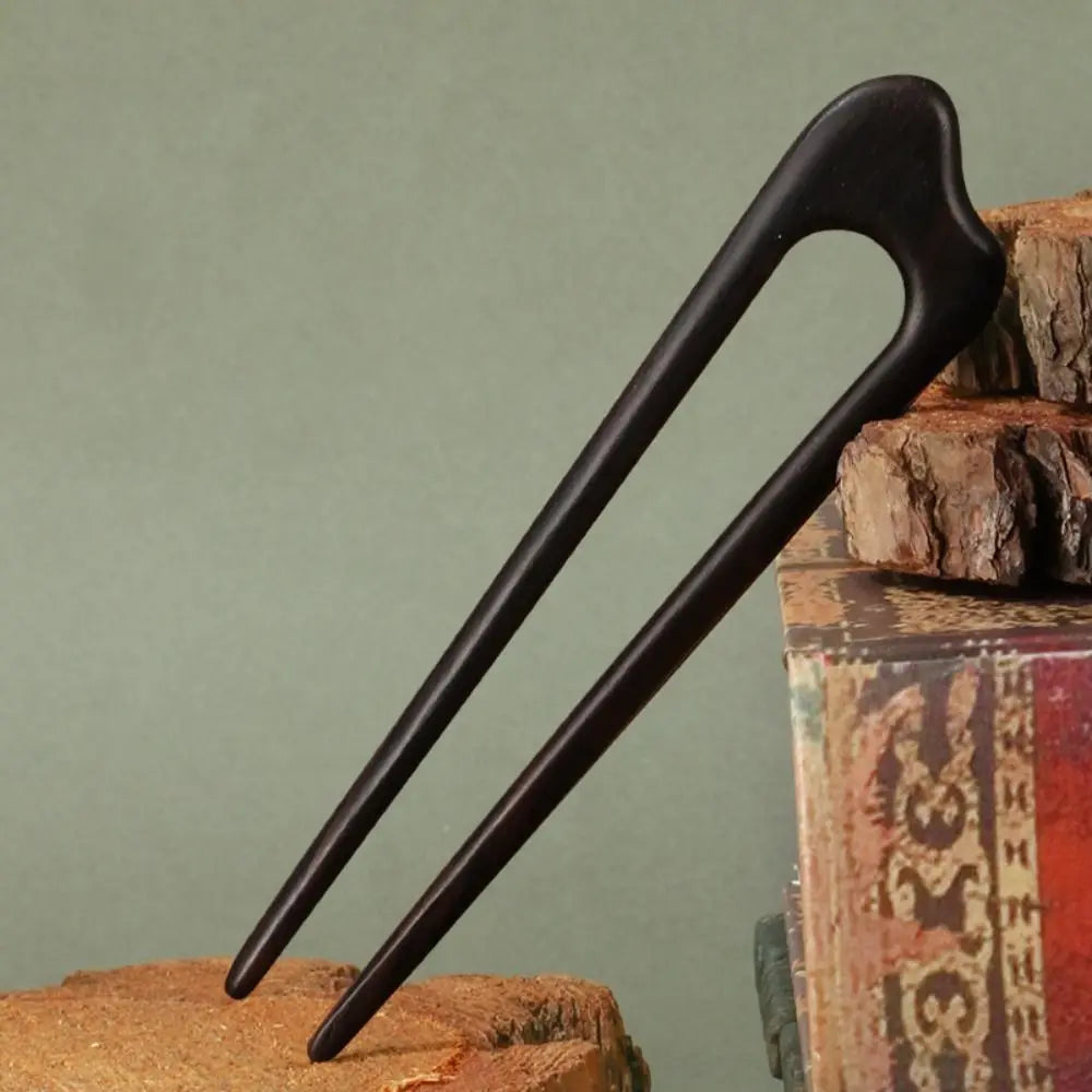 Ebony Mahogany Wooden Styling Accessory Hair Stick
