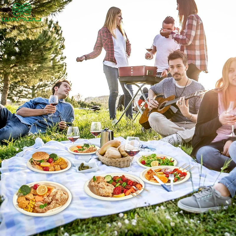 Wild Maple Dots Ecofriendly Biodegradable Plates