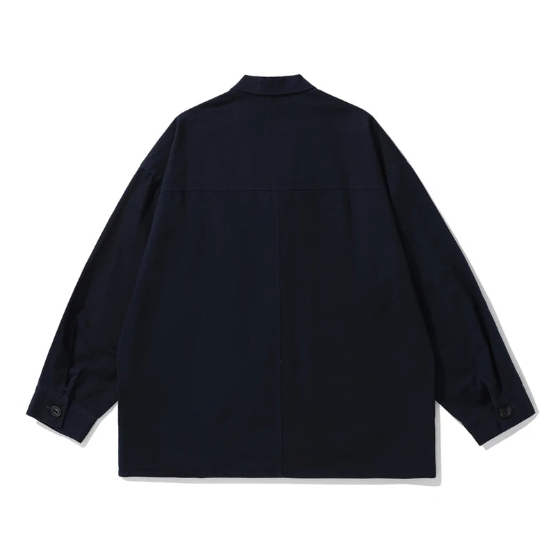 Twilight Azure Classic Cotton Mens Jacket