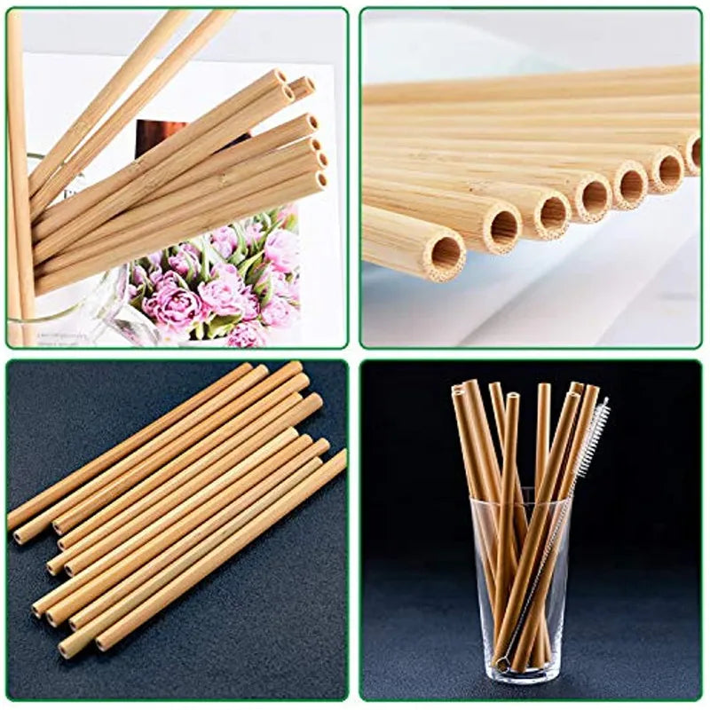 Azure Mist Reusable Bamboo Straws