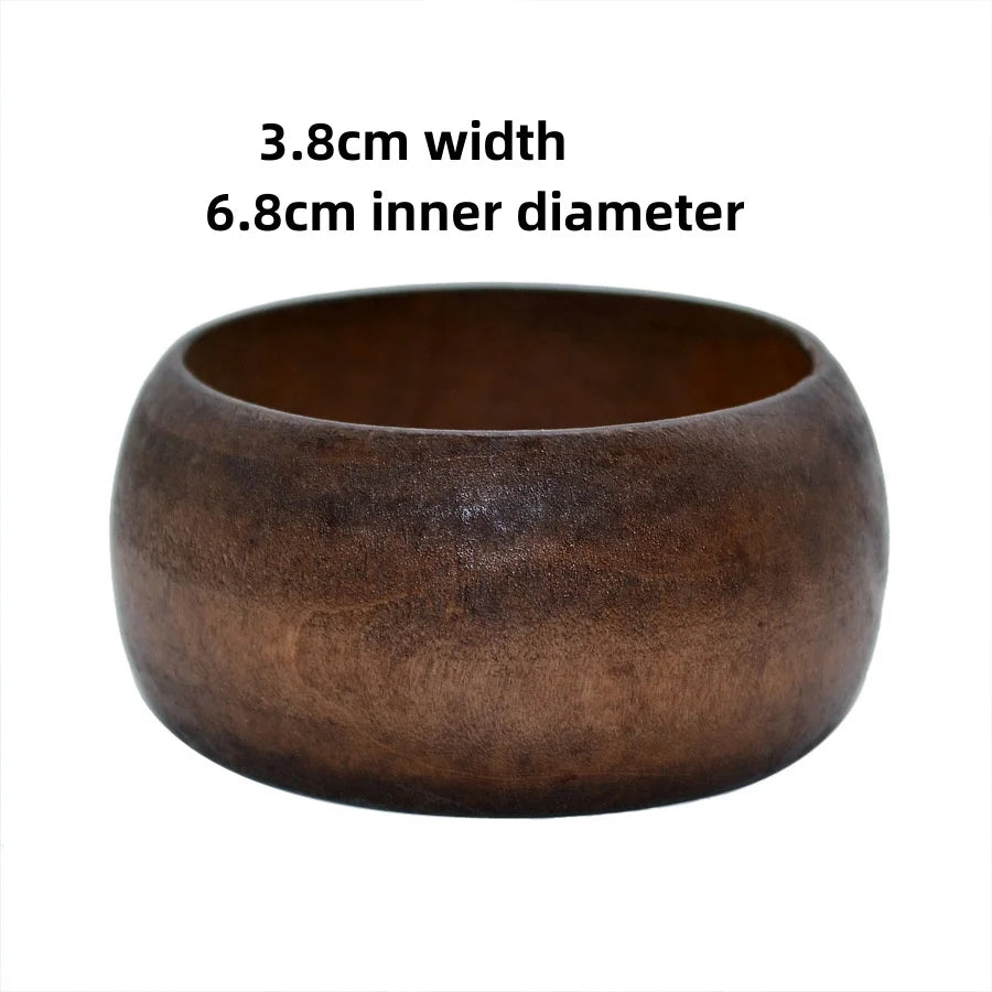 Gentle Blossom Fashion Wood Womens Bangles