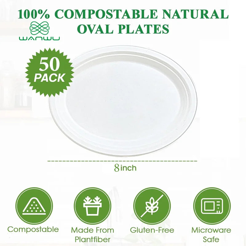 Wild Maple Dots Ecofriendly Biodegradable Plates