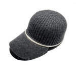 Embellished Wool Baseball Caps Women Men Knitted Hat