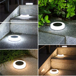 Energy Savers Outdoor Courtyard Waterproof LED Floor Solar Powered Garden Lamp