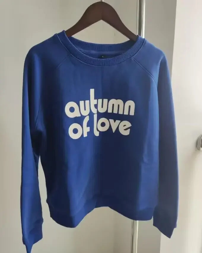 Earthy Maple Loose Womens Sweatshirts Cotton