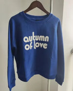 Earthy Maple Loose Womens Sweatshirts Cotton