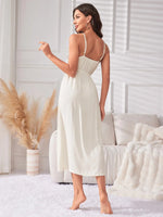 Mist Ivory Sleepwear Set 2Pcs Viscose Womens Lounge Nightgown