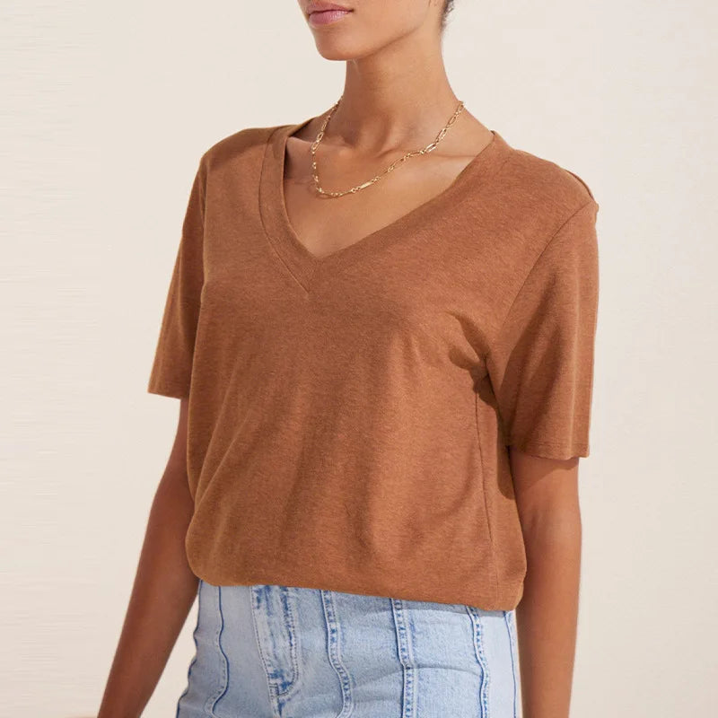 Mist Lavender 100% Cotton Womens Top