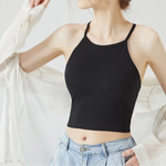 Twilight Moss Cotton Womens Halter Top