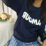 Sunset CoralCotton Womens Sweatshirt