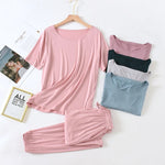 Azure Mist Breezy Lounge Viscose Womens Pajamas