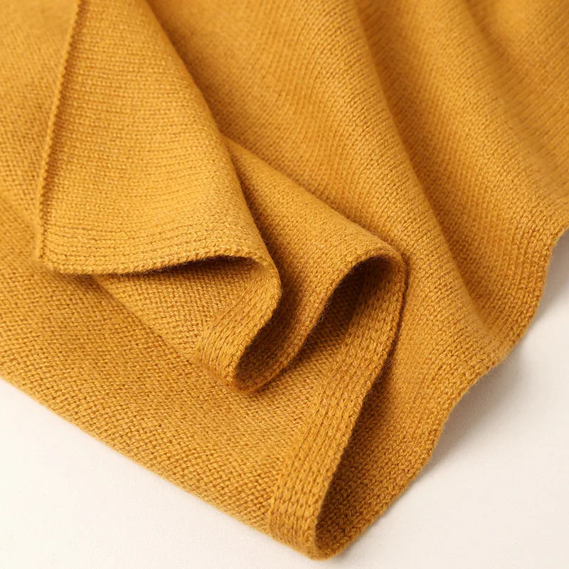 Red Berries Knit 100% Cashmere Womens Scarf