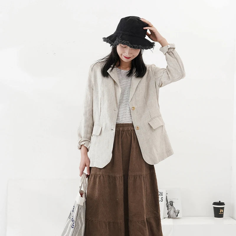 Cloud Linen Womens Blazers