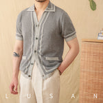 Golden Meadow Cotton Mens Cardigan