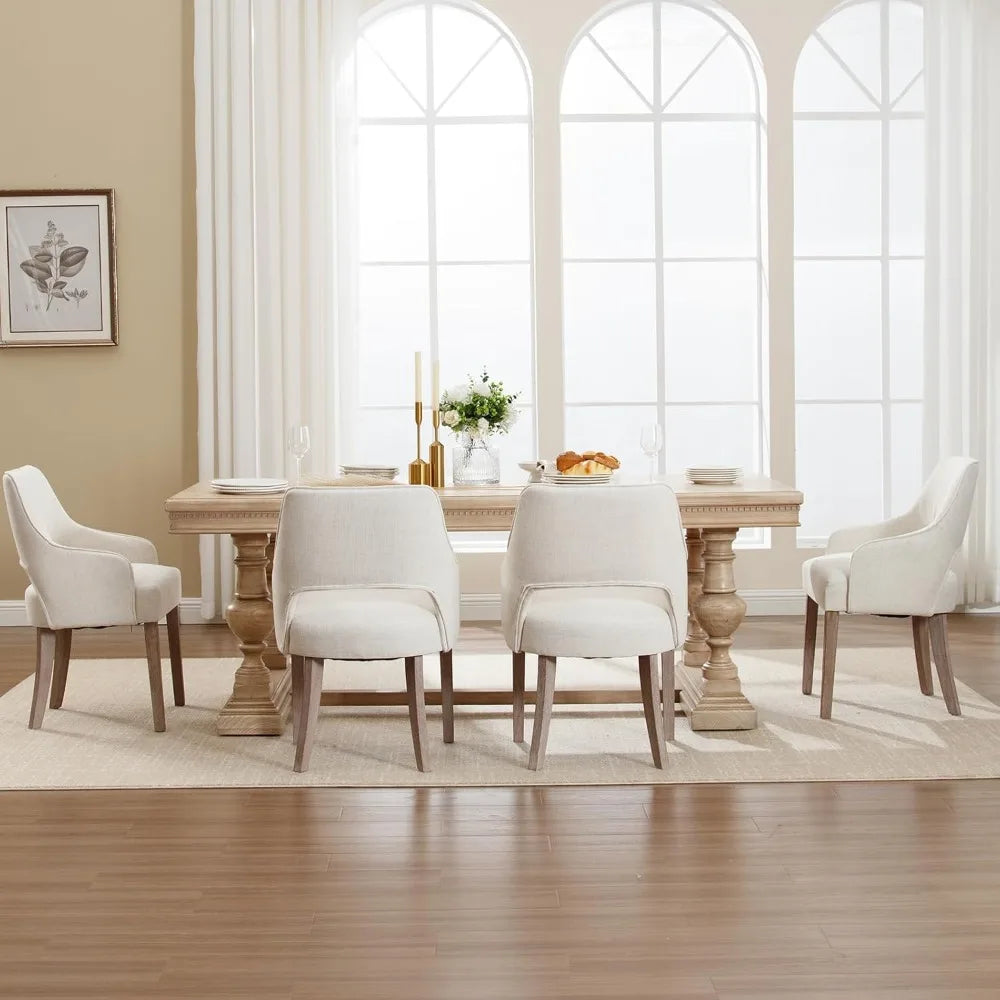 Sand Dune 4Pcs Polyester Dining Chairs