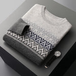 Emerald Mist blank casual Wool Mens Sweater