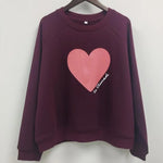 Earthy Maple Loose Womens Sweatshirts Cotton