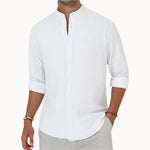 Ivory Coast Casual Cotton Linen Mens Shirt